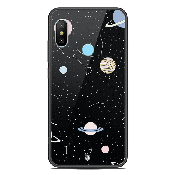 Space Series Soft Phone Case - Premium Glass Case - Design 1 - Xiaomi Redmi Note 6 Pro