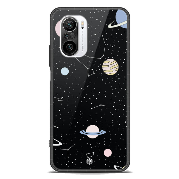 Space Series Soft Phone Case - Premium Glass Case - Design 1 - Xiaomi Redmi K40