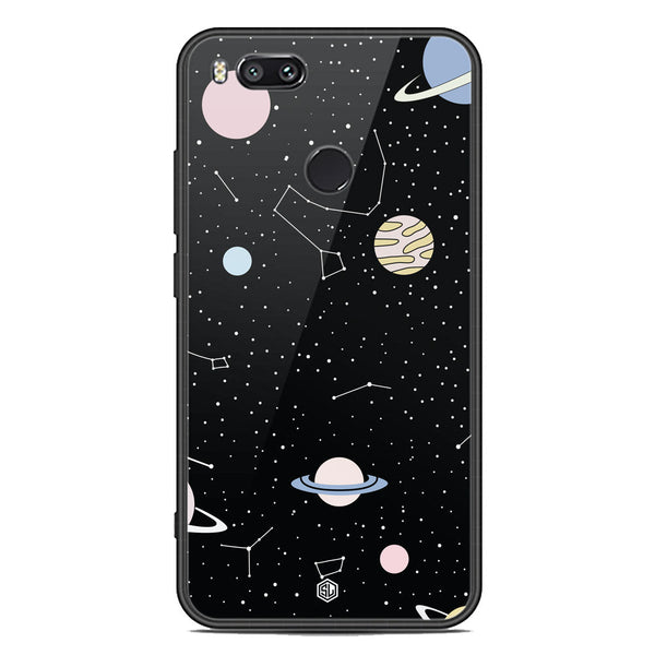 Space Series Soft Phone Case - Premium Glass Case - Design 1 - Xiaomi Mi A1 / Mi 5X