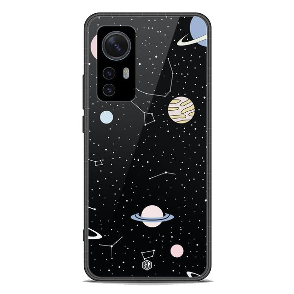 Space Series Soft Phone Case - Premium Glass Case - Design 1 - Xiaomi 12