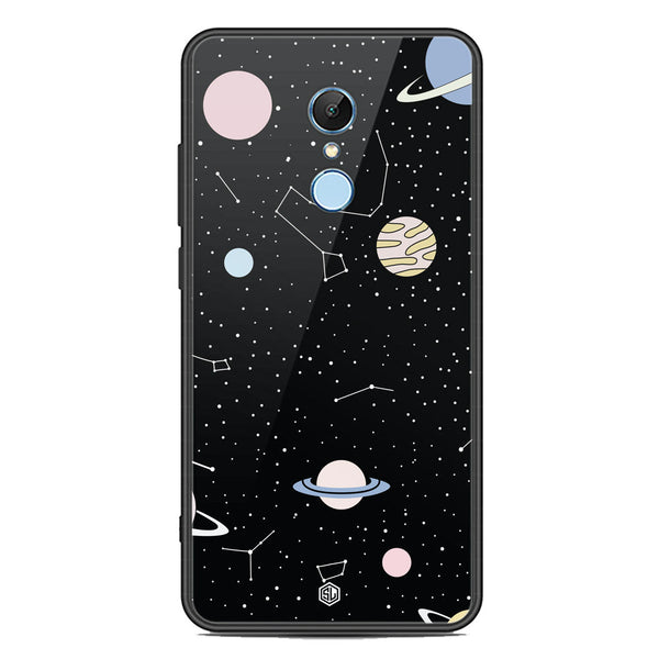 Space Series Soft Phone Case - Premium Glass Case - Design 1 - Xiaomi Redmi 5