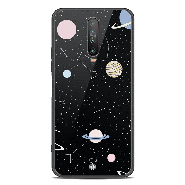 Space Series Soft Phone Case - Premium Glass Case - Design 1 - Xiaomi Poco X2