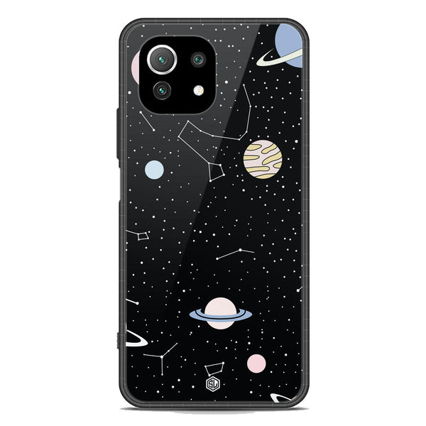Space Series Soft Phone Case - Premium Glass Case - Design 1 - Xiaomi Mi 11 Lite