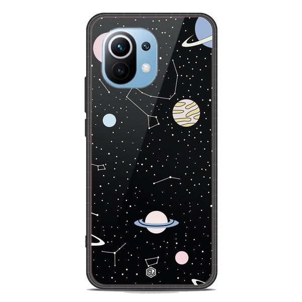 Space Series Soft Phone Case - Premium Glass Case - Design 1 - Xiaomi Mi 11