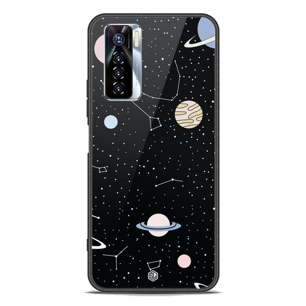 Space Series Soft Phone Case - Premium Glass Case - Design 1 - Tecno Camon 17 Pro