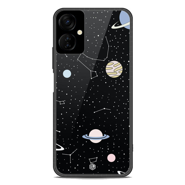 Space Series Soft Phone Case - Premium Glass Case - Design 1 - Tecno Spark 9T