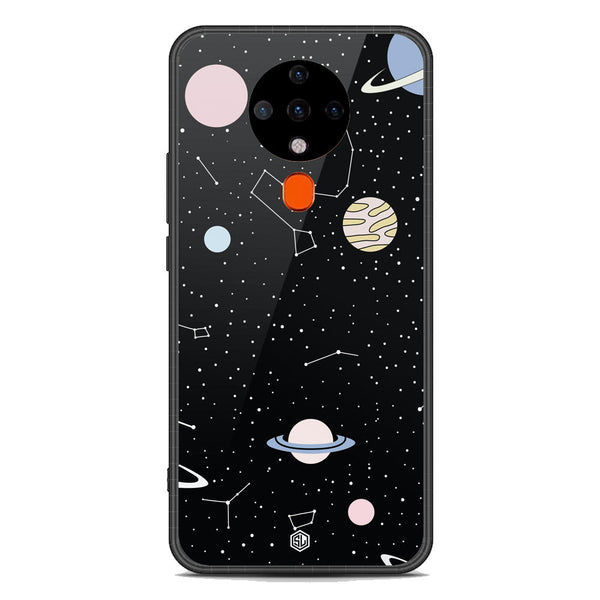 Space Series Soft Phone Case - Premium Glass Case - Design 1 - Tecno Spark 6