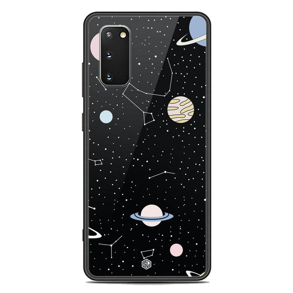 Space Series Soft Phone Case - Premium Glass Case - Design 1 - Samsung Galaxy S20 Plus