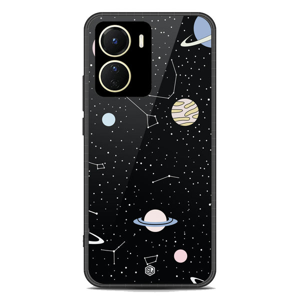 Space Series Soft Phone Case - Premium Glass Case - Design 1 - Vivo Y56 5G