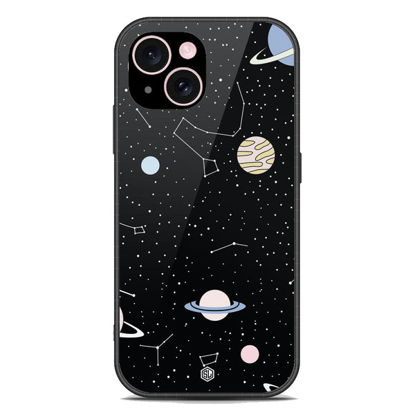 Space Series Soft Phone Case - Premium Glass Case - Design 1 - iPhone 15 Plus