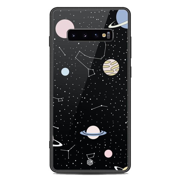 Space Series Soft Phone Case - Premium Glass Case - Design 1 - Samsung Galaxy S10 Plus