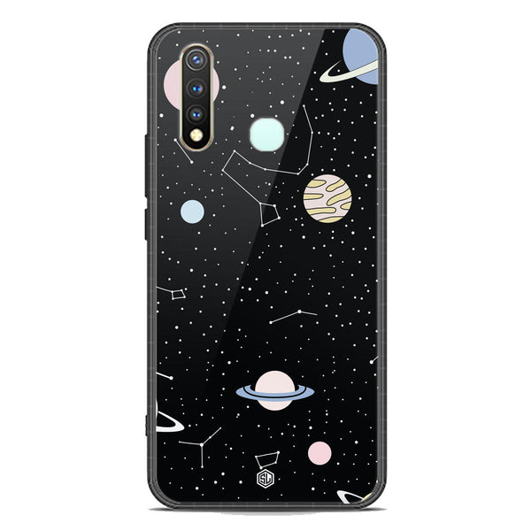 Space Series Soft Phone Case - Premium Glass Case - Design 1 - Vivo Y19