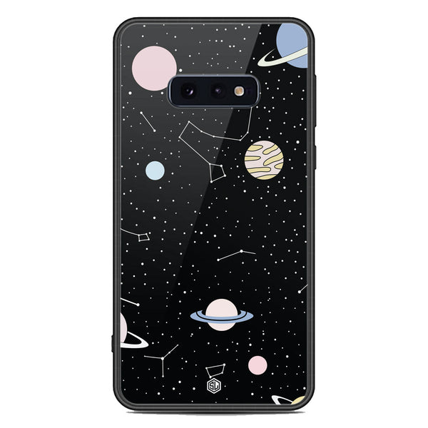 Space Series Soft Phone Case - Premium Glass Case - Design 1 - Samsung Galaxy S10e