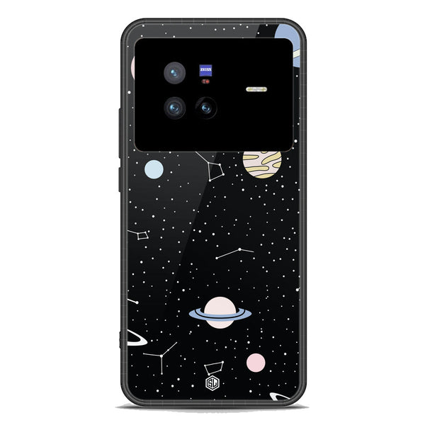 Space Series Soft Phone Case - Premium Glass Case - Design 1 - Vivo X80