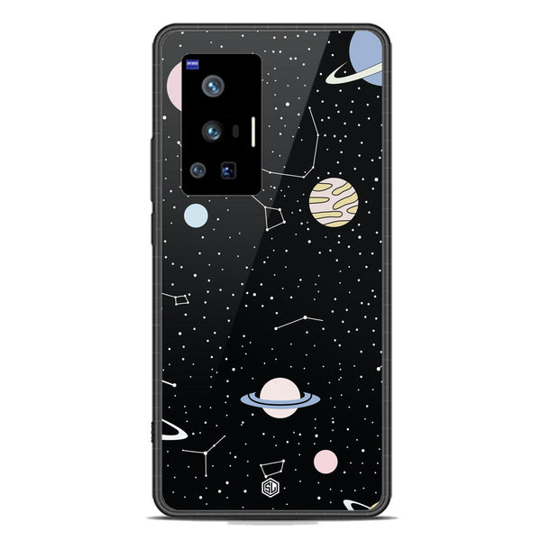 Space Series Soft Phone Case - Premium Glass Case - Design 1 - Vivo X70 Pro