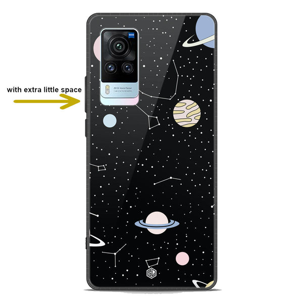 Space Series Soft Phone Case - Premium Glass Case - Design 1 - Vivo X60 Pro