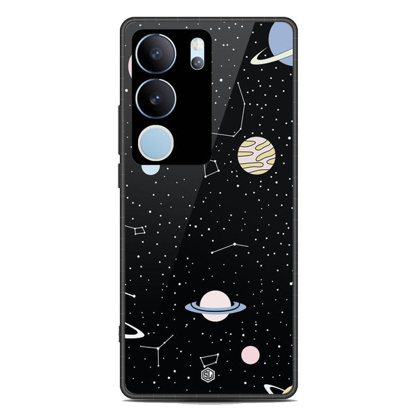 Space Series Soft Phone Case - Premium Glass Case - Design 1 - Vivo V29 Pro