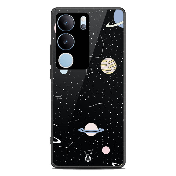 Space Series Soft Phone Case - Premium Glass Case - Design 1 - Vivo V29