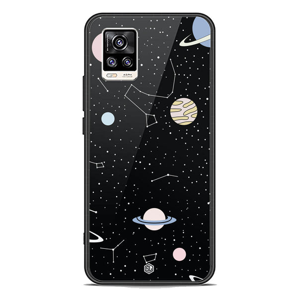 Space Series Soft Phone Case - Premium Glass Case - Design 1 - Vivo V20