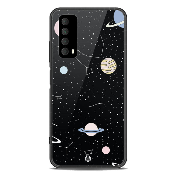 Space Series Soft Phone Case - Premium Glass Case - Design 1 - Huawei P smart 2021