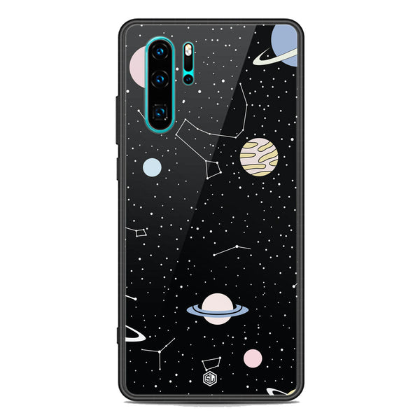 Space Series Soft Phone Case - Premium Glass Case - Design 1 - Huawei P30 Pro