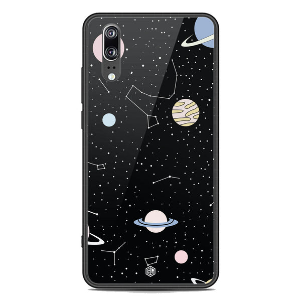 Space Series Soft Phone Case - Premium Glass Case - Design 1 - Huawei P20