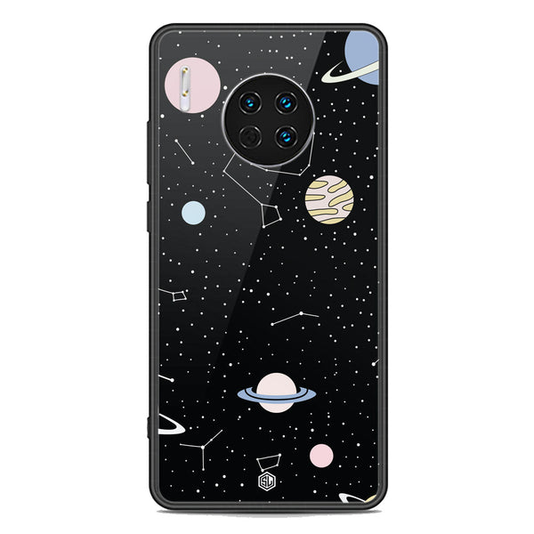 Space Series Soft Phone Case - Premium Glass Case - Design 1 - Huawei Mate 30