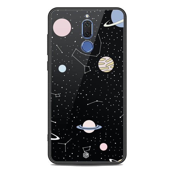 Space Series Soft Phone Case - Premium Glass Case - Design 1 - Huawei Mate 10 Lite