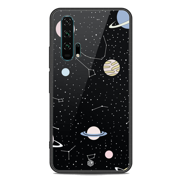 Space Series Soft Phone Case - Premium Glass Case - Design 1 - Honor 20 Pro