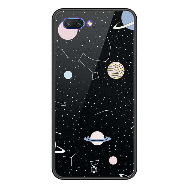 Space Series Soft Phone Case - Premium Glass Case - Design 1 - Huawei Honor 10