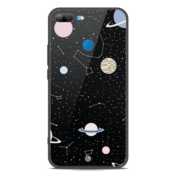 Space Series Soft Phone Case - Premium Glass Case - Design 1 - Huawei Honor 9 Lite