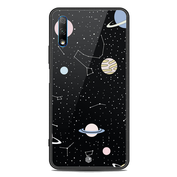 Space Series Soft Phone Case - Premium Glass Case - Design 1 - Honor 9x