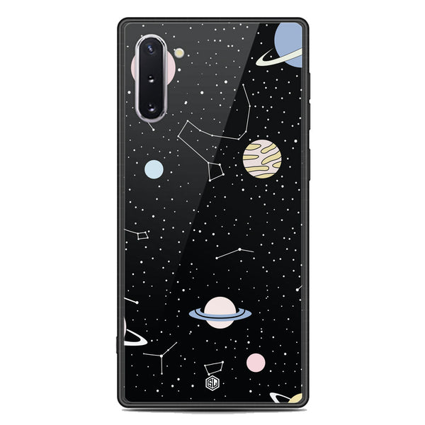 Space Series Soft Phone Case - Premium Glass Case - Design 1 - Samsung Galaxy Note 10