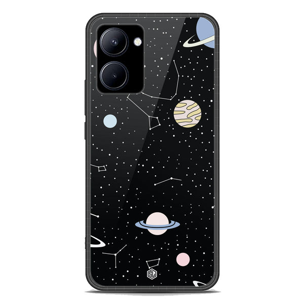 Space Series Soft Phone Case - Premium Glass Case - Design 1 - Realme C33