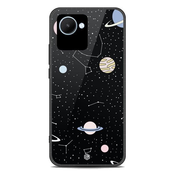 Space Series Soft Phone Case - Premium Glass Case - Design 1 - Realme C30s