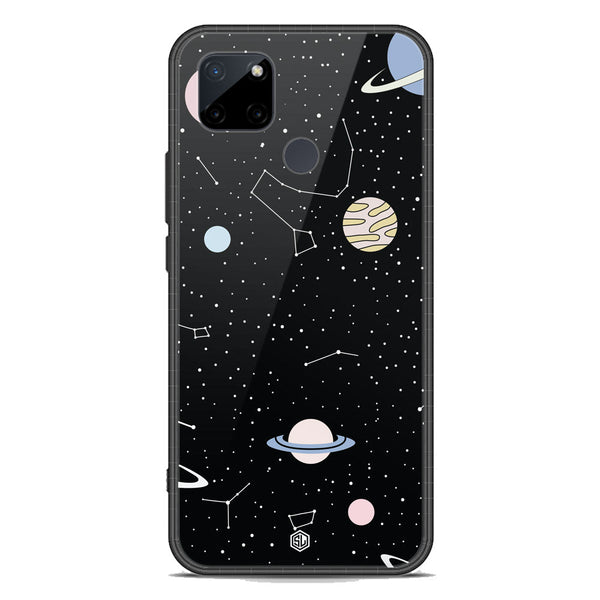 Space Series Soft Phone Case - Premium Glass Case - Design 1 - Realme C21Y