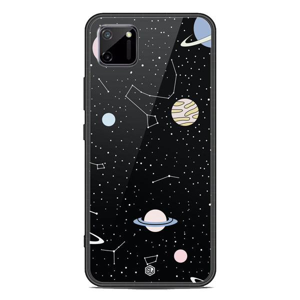 Space Series Soft Phone Case - Premium Glass Case - Design 1 - Realme C11 2021