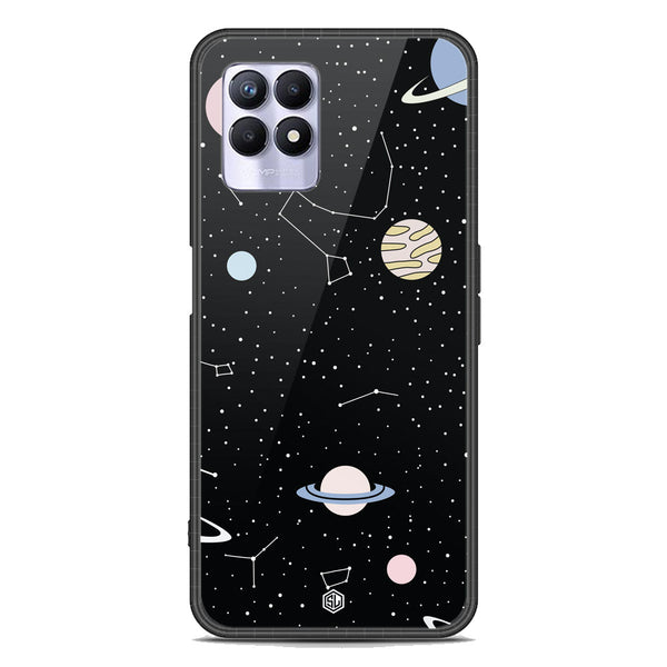 Space Series Soft Phone Case - Premium Glass Case - Design 1 - Realme 8i