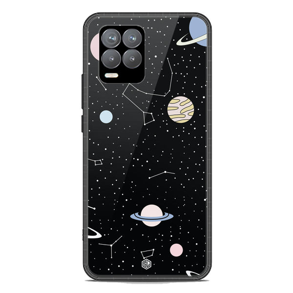 Space Series Soft Phone Case - Premium Glass Case - Design 1 - Realme 8