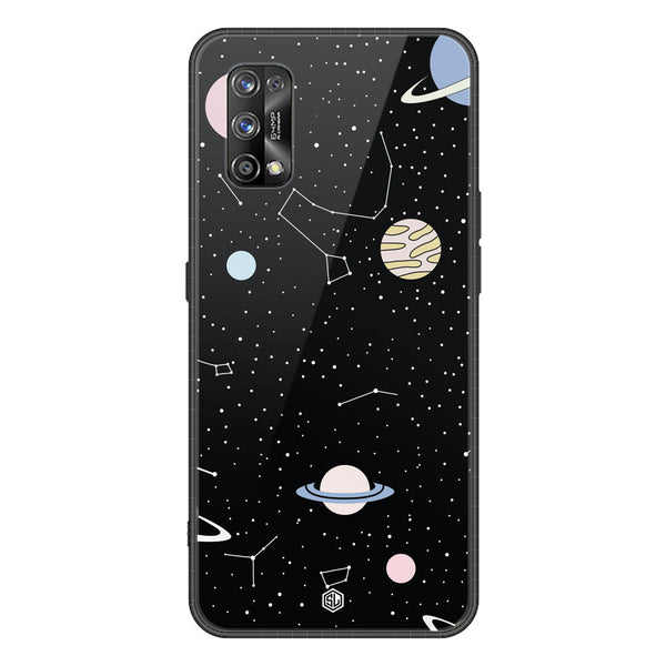 Space Series Soft Phone Case - Premium Glass Case - Design 1 - Realme 7 Pro