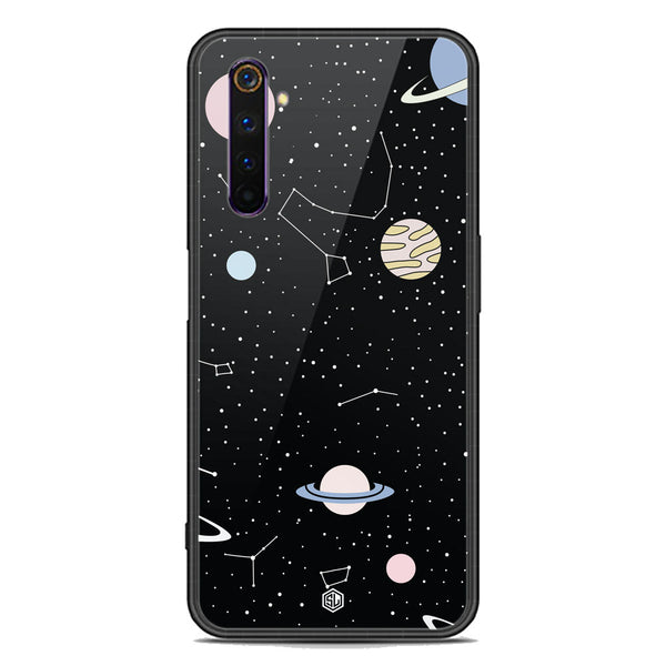 Space Series Soft Phone Case - Premium Glass Case - Design 1 - Realme 6 Pro