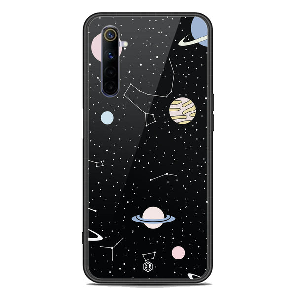 Space Series Soft Phone Case - Premium Glass Case - Design 1 - Realme 6