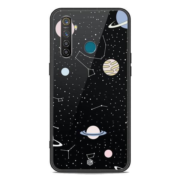 Space Series Soft Phone Case - Premium Glass Case - Design 1 - Realme 5 Pro