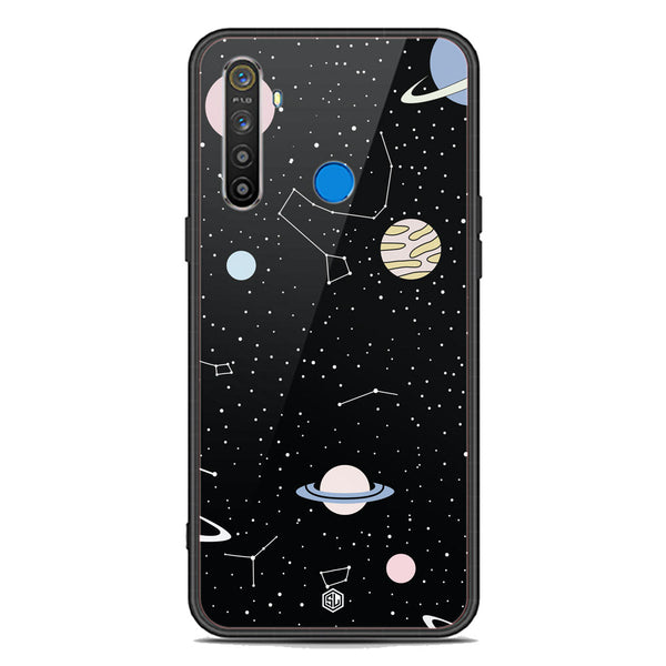 Space Series Soft Phone Case - Premium Glass Case - Design 1 - Realme 5