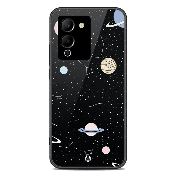 Space Series Soft Phone Case - Premium Glass Case - Design 1 - Infinix Note 12 G96
