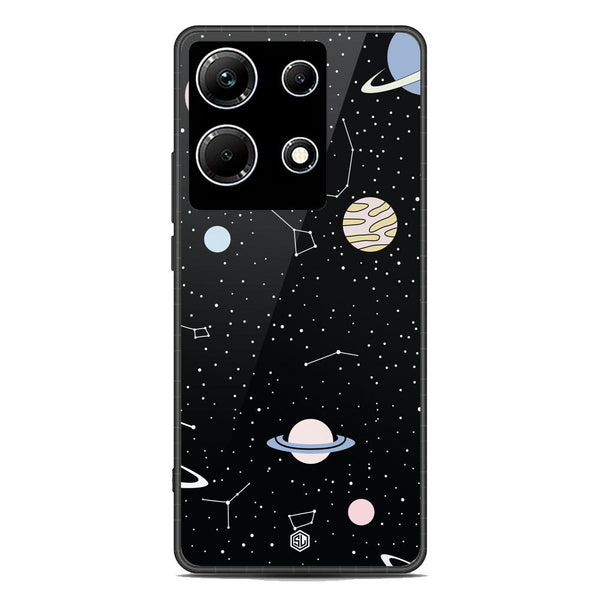 Space Series Soft Phone Case - Premium Glass Case - Design 1 - Infinix Note 30