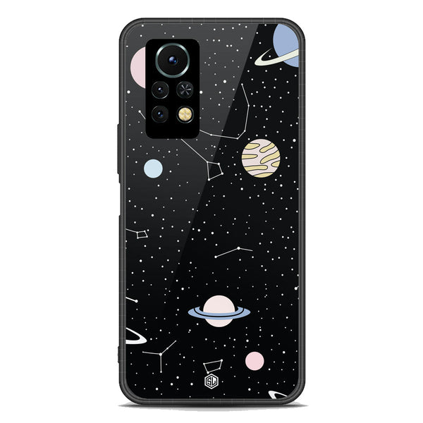 Space Series Soft Phone Case - Premium Glass Case - Design 1 - Infinix Note 11s