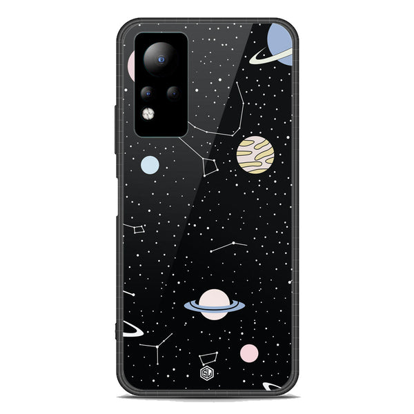 Space Series Soft Phone Case - Premium Glass Case - Design 1 - Infinix Note 11