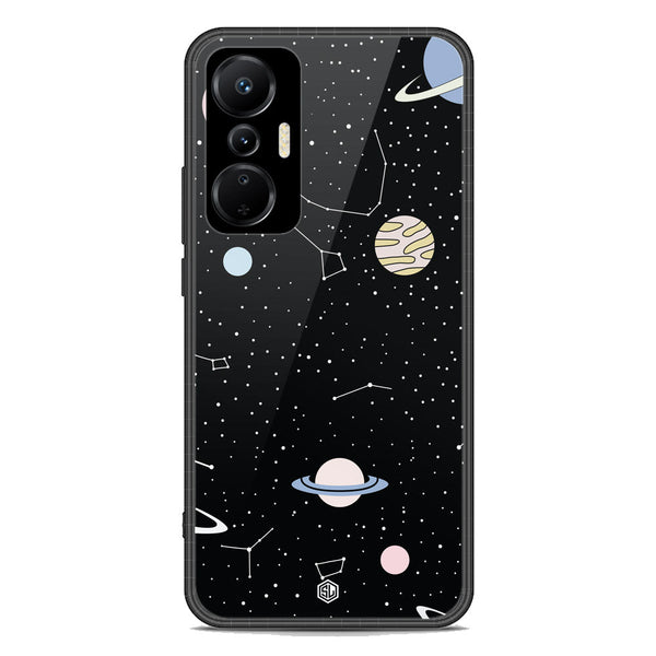 Space Series Soft Phone Case - Premium Glass Case - Design 1 - Infinix Hot 20S