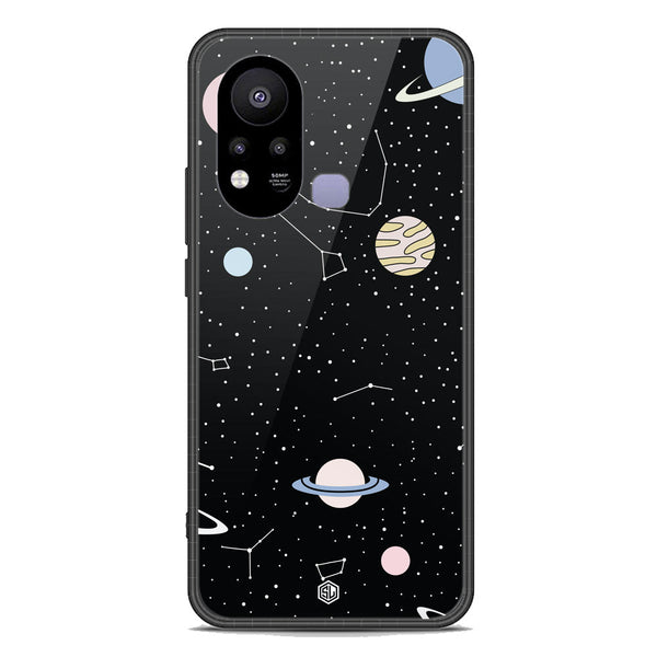 Space Series Soft Phone Case - Premium Glass Case - Design 1 - Infinix Hot 11s
